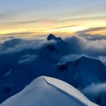 Huandoy-East view from top, cloudy
